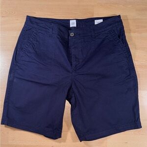 GAP Women’s Navy 9” Bermuda Shorts
